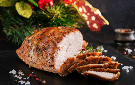 Roasted glazed ham paired with Classic Best White Wine Riesling