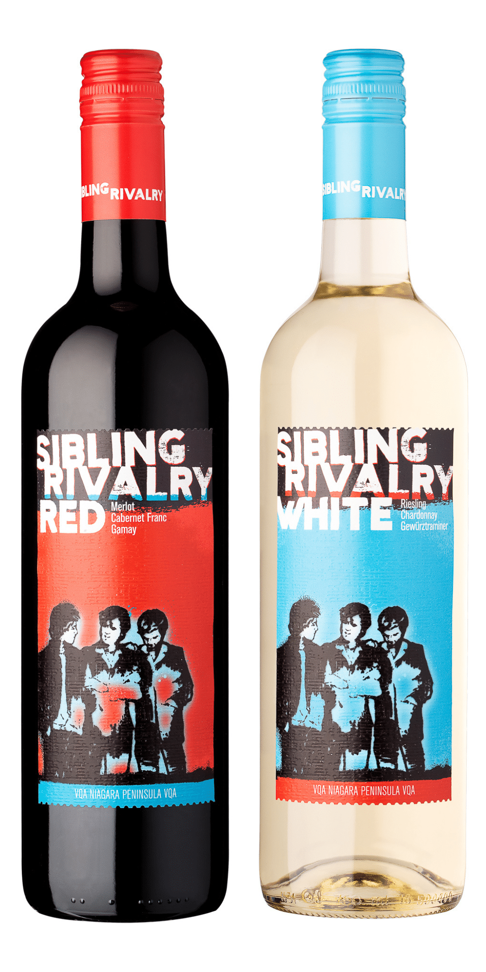 Sibling Rivalry White Wine Red Wine