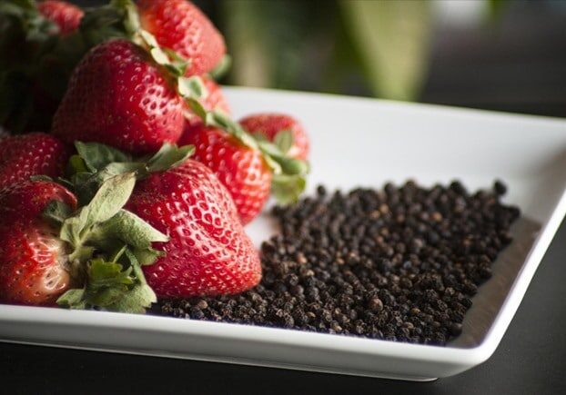 Strawberries + Black Pepper
